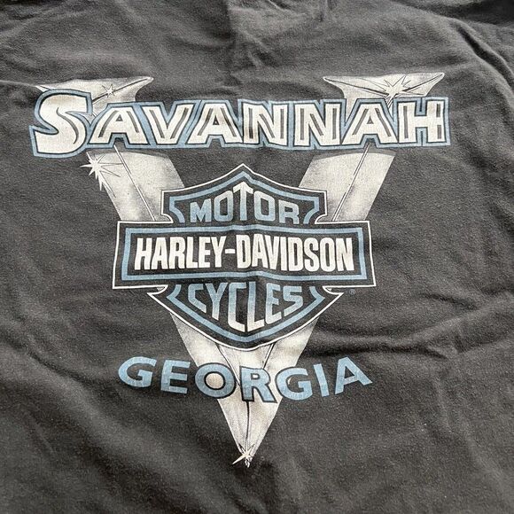 1999 Harley-Davidson of Savannah Georgia T-Shirt Men Size Medium USA Made - Picture 8 of 8